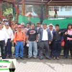 maifestantes en el parque Domingo Médica de Boquete. webjpg