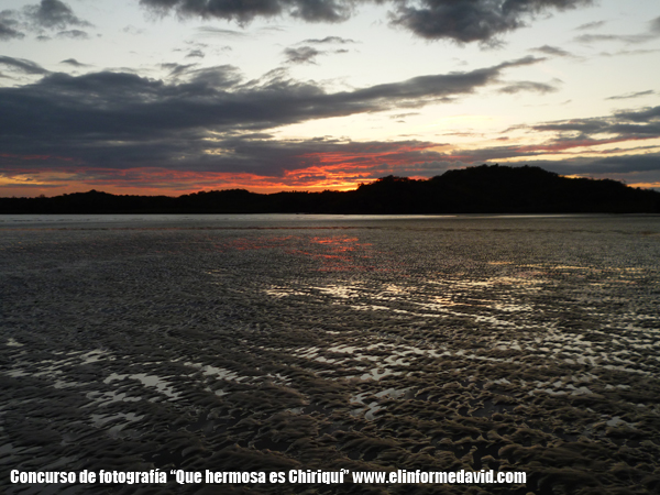 Playa Hermosa, Horconcitos,Chiriqui-Atardecer en la Playa